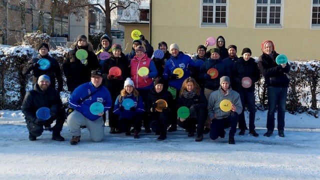 Spieler*innen der DFCN-Wintertour in Nürtingen